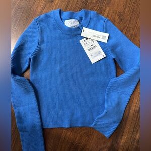 ZARA KID RIBBED KNIT SWEATER SIZE 11-12 NWT